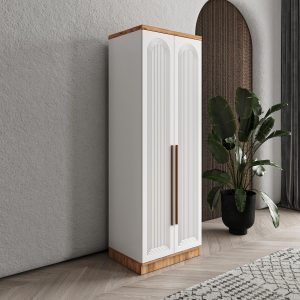 Rosa 2 Kapaklı Komple MDF Gardırop