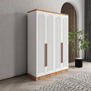 Rosa 4 Kapaklı Komple MDF Gardırop